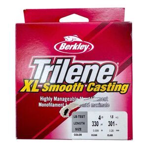 (A7) Berkley Trilene XL Monofilament Fishing Line 4 lb Test 330 Yard Clear NEW